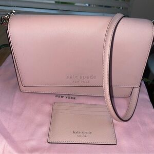 Kate Spade Madison Small Flap Crossbody + card holder